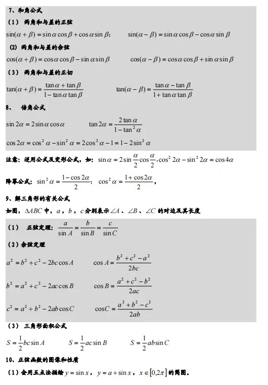安徽高职分类考试数学重点