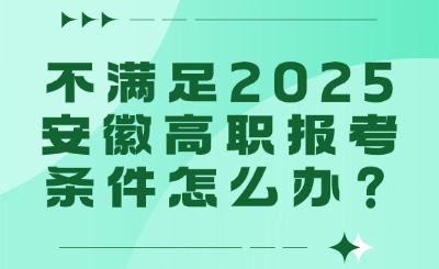 安徽高职报考条件
