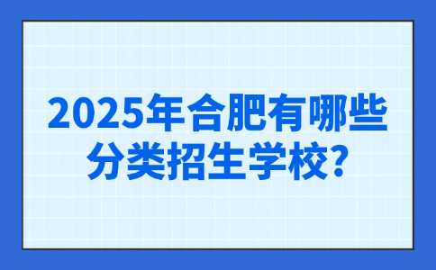 合肥分类招生学校